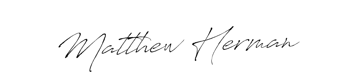 Use a signature maker to create a handwritten signature online. With this signature software, you can design (Antro_Vectra) your own signature for name Matthew Herman. Matthew Herman signature style 6 images and pictures png