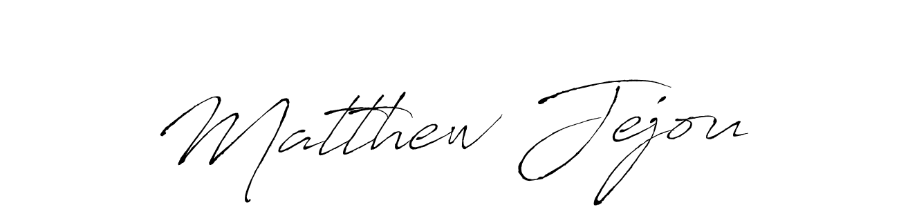 How to make Matthew Jejou name signature. Use Antro_Vectra style for creating short signs online. This is the latest handwritten sign. Matthew Jejou signature style 6 images and pictures png