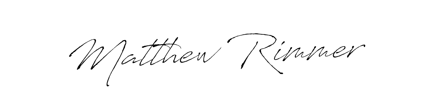 Matthew Rimmer stylish signature style. Best Handwritten Sign (Antro_Vectra) for my name. Handwritten Signature Collection Ideas for my name Matthew Rimmer. Matthew Rimmer signature style 6 images and pictures png