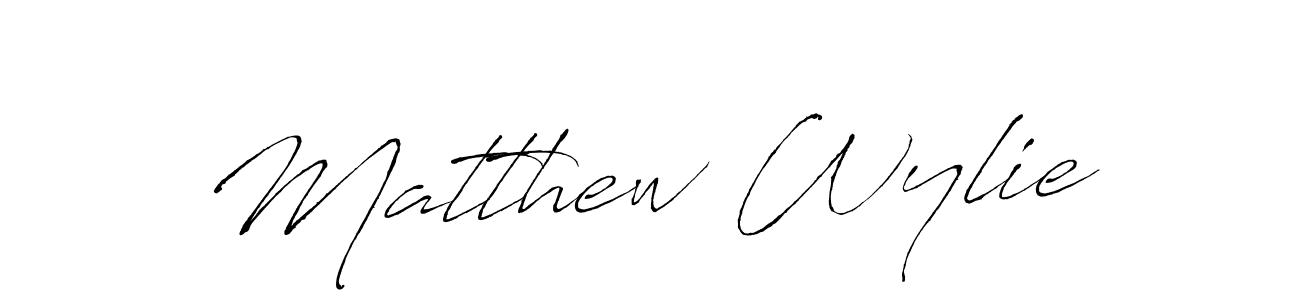 Make a beautiful signature design for name Matthew Wylie. With this signature (Antro_Vectra) style, you can create a handwritten signature for free. Matthew Wylie signature style 6 images and pictures png