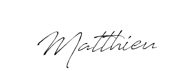 How to make Matthieu signature? Antro_Vectra is a professional autograph style. Create handwritten signature for Matthieu name. Matthieu signature style 6 images and pictures png