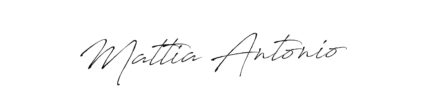 Make a beautiful signature design for name Mattia Antonio. With this signature (Antro_Vectra) style, you can create a handwritten signature for free. Mattia Antonio signature style 6 images and pictures png