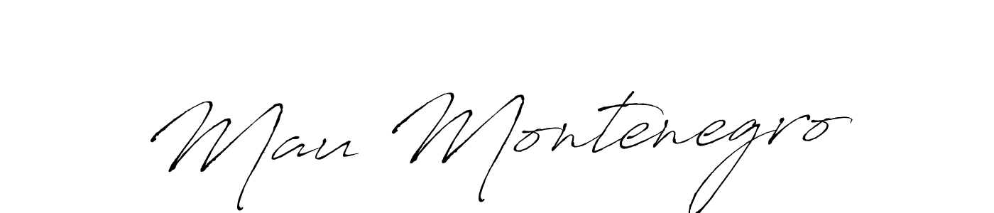 Make a beautiful signature design for name Mau Montenegro. With this signature (Antro_Vectra) style, you can create a handwritten signature for free. Mau Montenegro signature style 6 images and pictures png