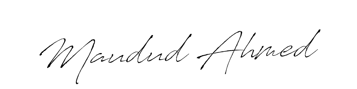 Maudud Ahmed stylish signature style. Best Handwritten Sign (Antro_Vectra) for my name. Handwritten Signature Collection Ideas for my name Maudud Ahmed. Maudud Ahmed signature style 6 images and pictures png