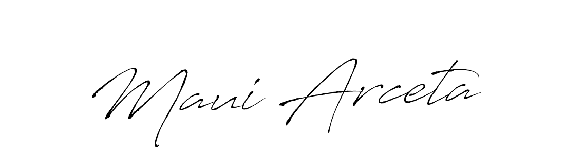 You should practise on your own different ways (Antro_Vectra) to write your name (Maui Arceta) in signature. don't let someone else do it for you. Maui Arceta signature style 6 images and pictures png