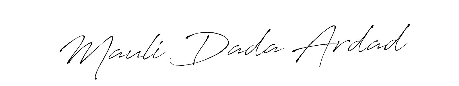 Antro_Vectra is a professional signature style that is perfect for those who want to add a touch of class to their signature. It is also a great choice for those who want to make their signature more unique. Get Mauli Dada Ardad name to fancy signature for free. Mauli Dada Ardad signature style 6 images and pictures png