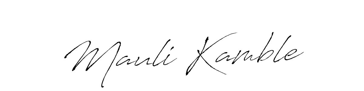 Mauli Kamble stylish signature style. Best Handwritten Sign (Antro_Vectra) for my name. Handwritten Signature Collection Ideas for my name Mauli Kamble. Mauli Kamble signature style 6 images and pictures png