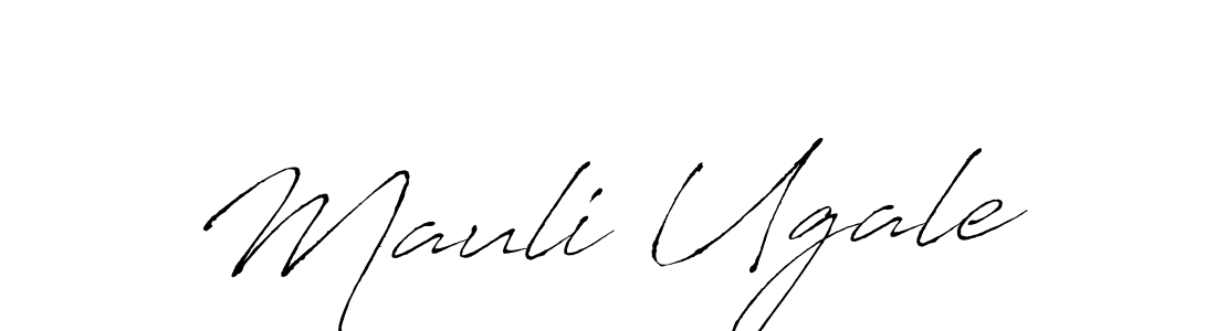 The best way (Antro_Vectra) to make a short signature is to pick only two or three words in your name. The name Mauli Ugale include a total of six letters. For converting this name. Mauli Ugale signature style 6 images and pictures png