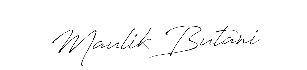 Maulik Butani stylish signature style. Best Handwritten Sign (Antro_Vectra) for my name. Handwritten Signature Collection Ideas for my name Maulik Butani. Maulik Butani signature style 6 images and pictures png