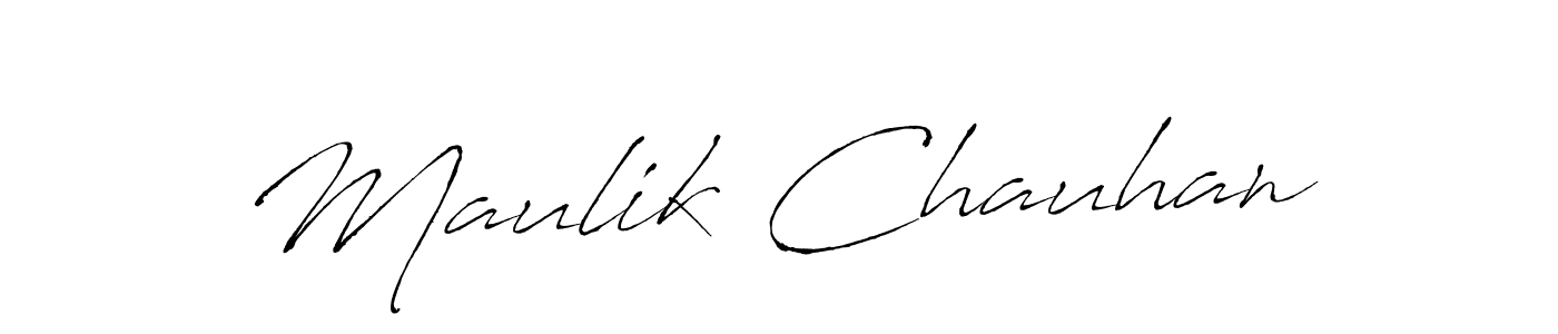 Also we have Maulik Chauhan name is the best signature style. Create professional handwritten signature collection using Antro_Vectra autograph style. Maulik Chauhan signature style 6 images and pictures png