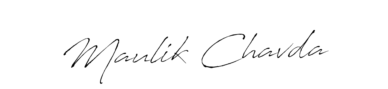 This is the best signature style for the Maulik Chavda name. Also you like these signature font (Antro_Vectra). Mix name signature. Maulik Chavda signature style 6 images and pictures png