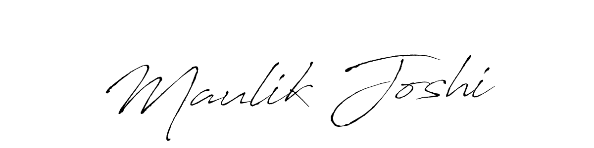 How to make Maulik Joshi signature? Antro_Vectra is a professional autograph style. Create handwritten signature for Maulik Joshi name. Maulik Joshi signature style 6 images and pictures png