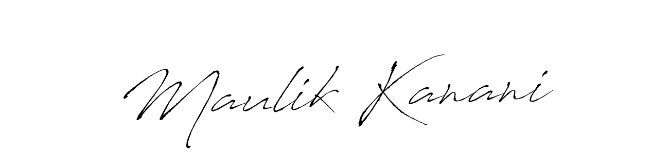 This is the best signature style for the Maulik Kanani name. Also you like these signature font (Antro_Vectra). Mix name signature. Maulik Kanani signature style 6 images and pictures png