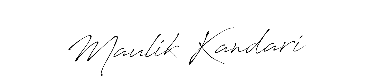 if you are searching for the best signature style for your name Maulik Kandari. so please give up your signature search. here we have designed multiple signature styles  using Antro_Vectra. Maulik Kandari signature style 6 images and pictures png