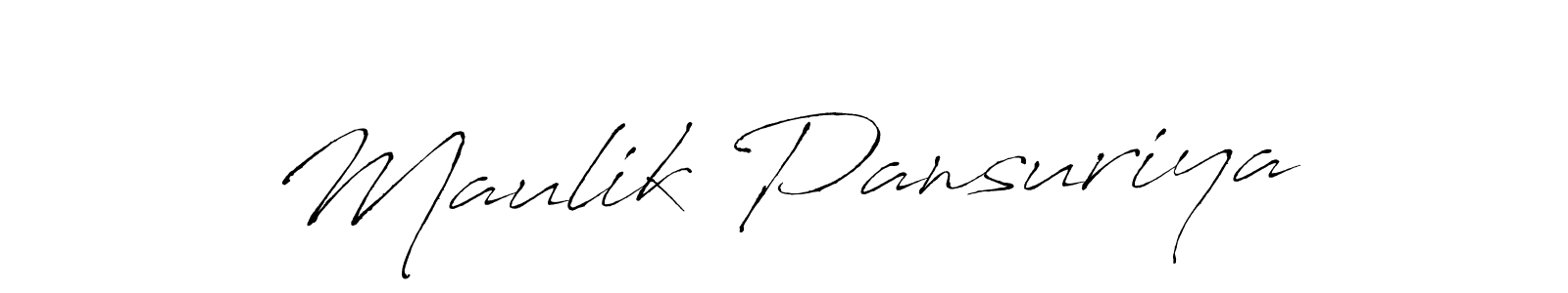 Also You can easily find your signature by using the search form. We will create Maulik Pansuriya name handwritten signature images for you free of cost using Antro_Vectra sign style. Maulik Pansuriya signature style 6 images and pictures png