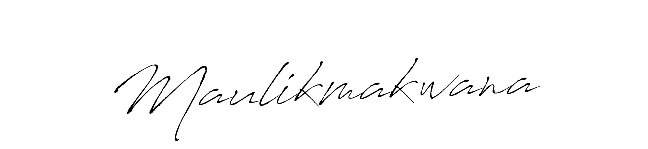 Make a beautiful signature design for name Maulikmakwana. With this signature (Antro_Vectra) style, you can create a handwritten signature for free. Maulikmakwana signature style 6 images and pictures png