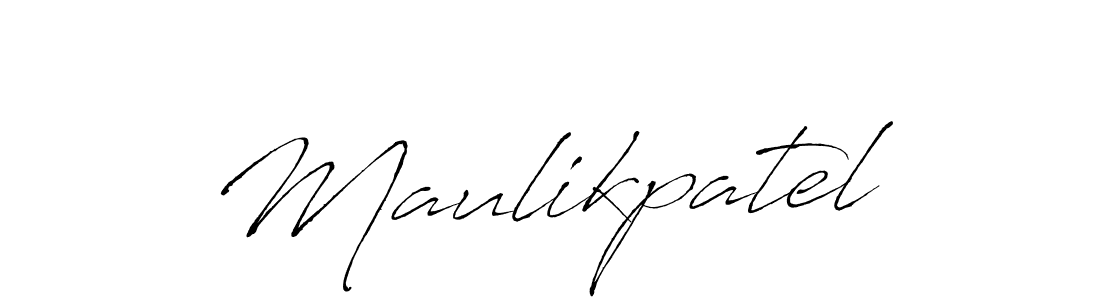 How to make Maulikpatel signature? Antro_Vectra is a professional autograph style. Create handwritten signature for Maulikpatel name. Maulikpatel signature style 6 images and pictures png