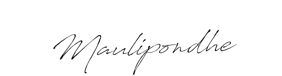 Make a beautiful signature design for name Maulipondhe. With this signature (Antro_Vectra) style, you can create a handwritten signature for free. Maulipondhe signature style 6 images and pictures png