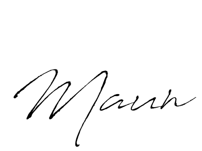 How to make Maun name signature. Use Antro_Vectra style for creating short signs online. This is the latest handwritten sign. Maun signature style 6 images and pictures png