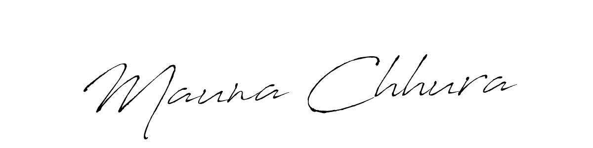 Design your own signature with our free online signature maker. With this signature software, you can create a handwritten (Antro_Vectra) signature for name Mauna Chhura. Mauna Chhura signature style 6 images and pictures png