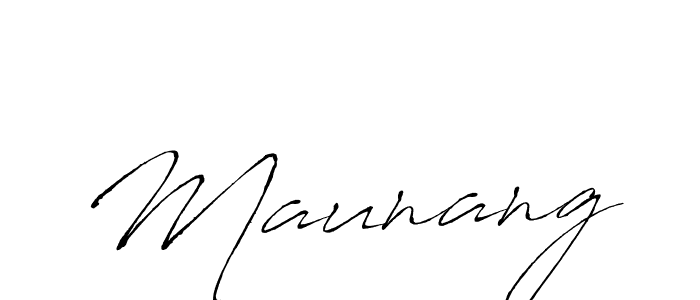 Antro_Vectra is a professional signature style that is perfect for those who want to add a touch of class to their signature. It is also a great choice for those who want to make their signature more unique. Get Maunang name to fancy signature for free. Maunang signature style 6 images and pictures png
