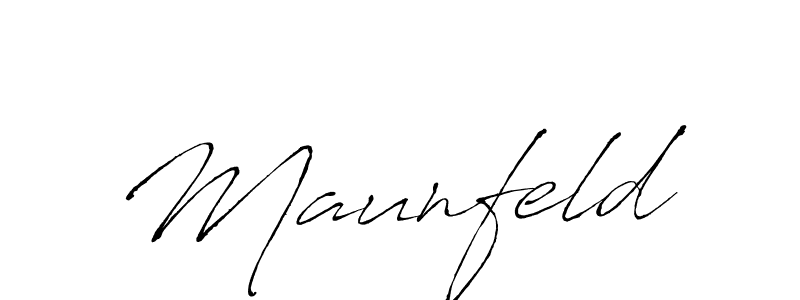 Use a signature maker to create a handwritten signature online. With this signature software, you can design (Antro_Vectra) your own signature for name Maunfeld. Maunfeld signature style 6 images and pictures png