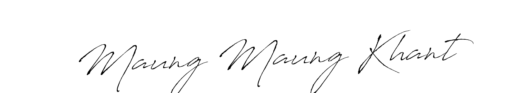 Use a signature maker to create a handwritten signature online. With this signature software, you can design (Antro_Vectra) your own signature for name Maung Maung Khant. Maung Maung Khant signature style 6 images and pictures png