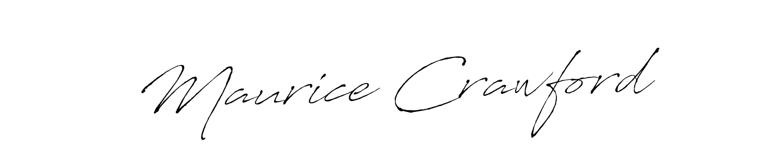 How to make Maurice Crawford name signature. Use Antro_Vectra style for creating short signs online. This is the latest handwritten sign. Maurice Crawford signature style 6 images and pictures png