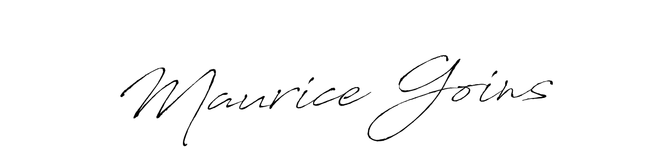 Make a beautiful signature design for name Maurice Goins. With this signature (Antro_Vectra) style, you can create a handwritten signature for free. Maurice Goins signature style 6 images and pictures png