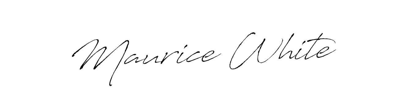 How to make Maurice White name signature. Use Antro_Vectra style for creating short signs online. This is the latest handwritten sign. Maurice White signature style 6 images and pictures png