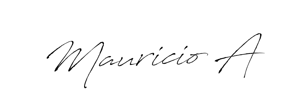 Use a signature maker to create a handwritten signature online. With this signature software, you can design (Antro_Vectra) your own signature for name Mauricio A. Mauricio A signature style 6 images and pictures png