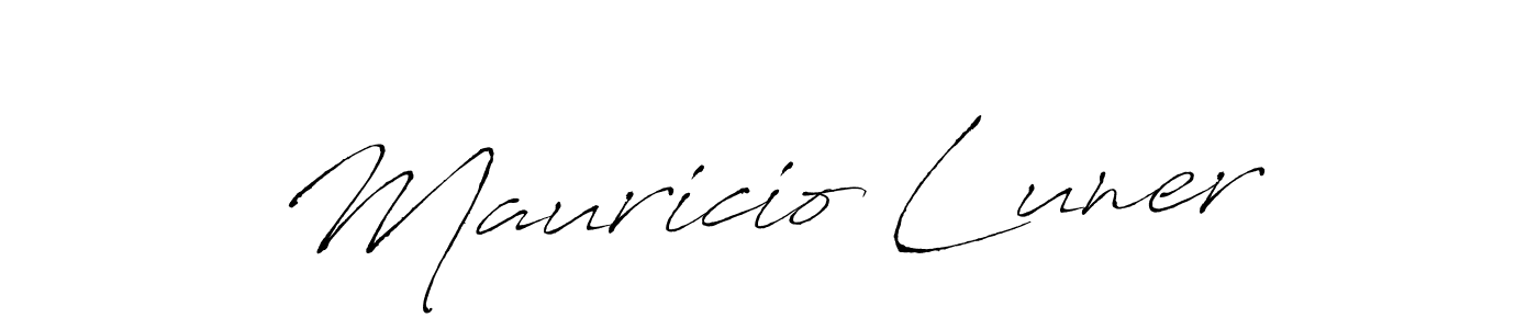 How to make Mauricio Luner signature? Antro_Vectra is a professional autograph style. Create handwritten signature for Mauricio Luner name. Mauricio Luner signature style 6 images and pictures png