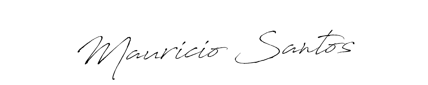 The best way (Antro_Vectra) to make a short signature is to pick only two or three words in your name. The name Mauricio Santos include a total of six letters. For converting this name. Mauricio Santos signature style 6 images and pictures png