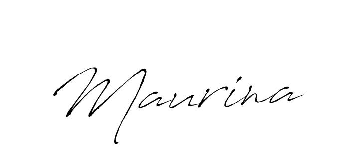 Use a signature maker to create a handwritten signature online. With this signature software, you can design (Antro_Vectra) your own signature for name Maurina. Maurina signature style 6 images and pictures png