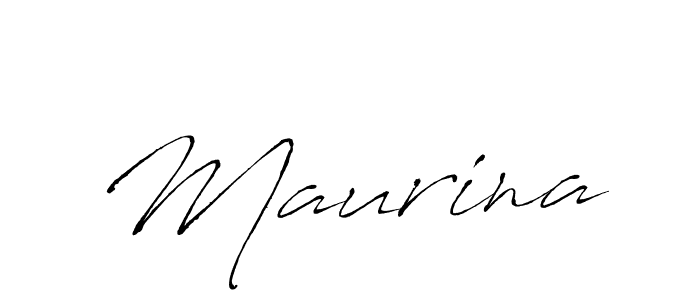 Design your own signature with our free online signature maker. With this signature software, you can create a handwritten (Antro_Vectra) signature for name Maurina. Maurina signature style 6 images and pictures png