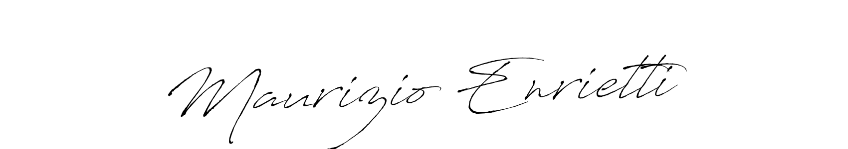 Maurizio Enrietti stylish signature style. Best Handwritten Sign (Antro_Vectra) for my name. Handwritten Signature Collection Ideas for my name Maurizio Enrietti. Maurizio Enrietti signature style 6 images and pictures png