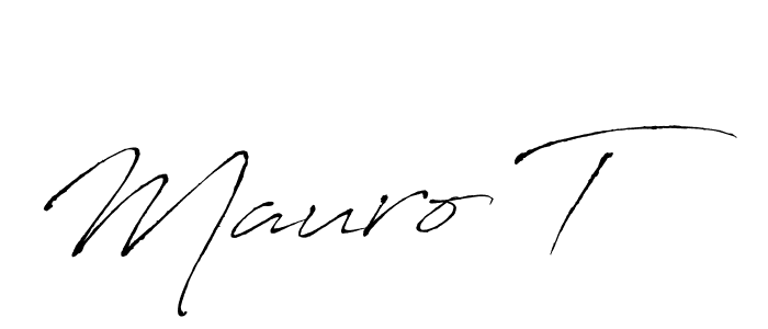 How to make Mauro T signature? Antro_Vectra is a professional autograph style. Create handwritten signature for Mauro T name. Mauro T signature style 6 images and pictures png