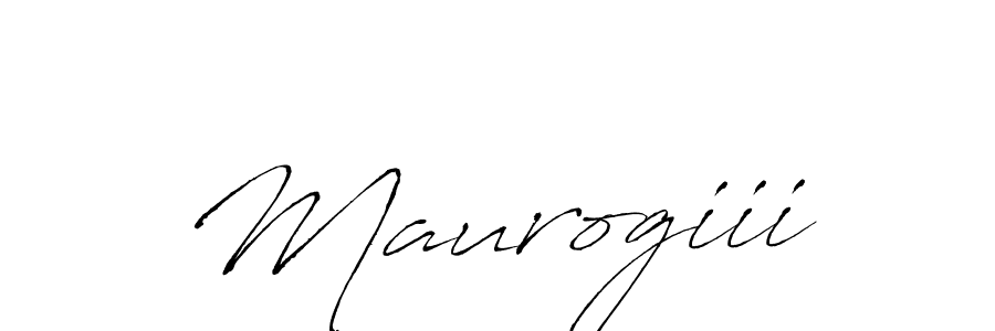 Design your own signature with our free online signature maker. With this signature software, you can create a handwritten (Antro_Vectra) signature for name Maurogiii. Maurogiii signature style 6 images and pictures png