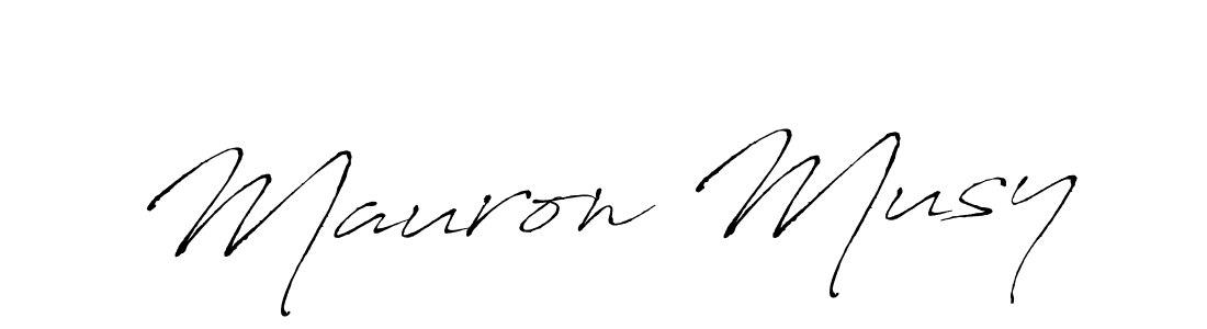 Mauron Musy stylish signature style. Best Handwritten Sign (Antro_Vectra) for my name. Handwritten Signature Collection Ideas for my name Mauron Musy. Mauron Musy signature style 6 images and pictures png