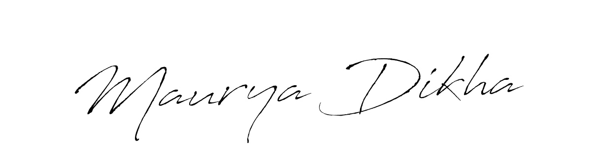 It looks lik you need a new signature style for name Maurya Dikha. Design unique handwritten (Antro_Vectra) signature with our free signature maker in just a few clicks. Maurya Dikha signature style 6 images and pictures png