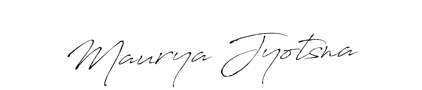 Maurya Jyotsna stylish signature style. Best Handwritten Sign (Antro_Vectra) for my name. Handwritten Signature Collection Ideas for my name Maurya Jyotsna. Maurya Jyotsna signature style 6 images and pictures png
