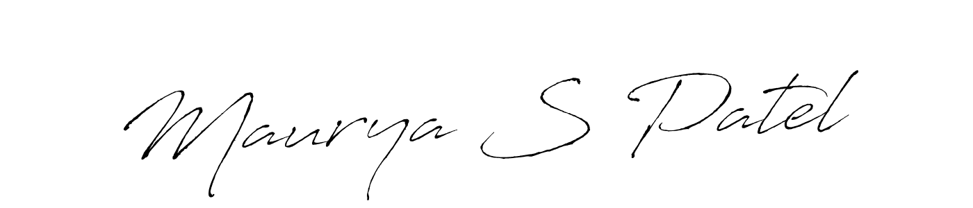 It looks lik you need a new signature style for name Maurya S Patel. Design unique handwritten (Antro_Vectra) signature with our free signature maker in just a few clicks. Maurya S Patel signature style 6 images and pictures png