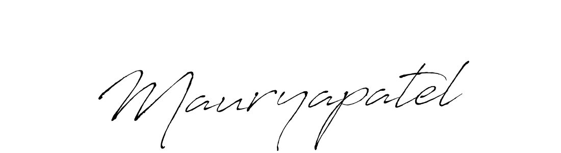 Create a beautiful signature design for name Mauryapatel. With this signature (Antro_Vectra) fonts, you can make a handwritten signature for free. Mauryapatel signature style 6 images and pictures png