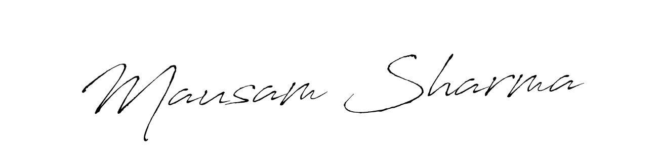 Also we have Mausam Sharma name is the best signature style. Create professional handwritten signature collection using Antro_Vectra autograph style. Mausam Sharma signature style 6 images and pictures png