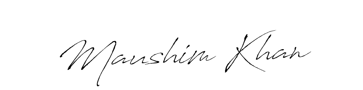 Make a beautiful signature design for name Maushim Khan. Use this online signature maker to create a handwritten signature for free. Maushim Khan signature style 6 images and pictures png