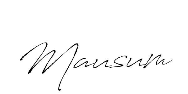 Use a signature maker to create a handwritten signature online. With this signature software, you can design (Antro_Vectra) your own signature for name Mausum. Mausum signature style 6 images and pictures png