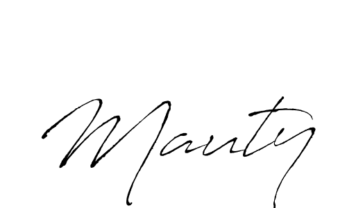 Create a beautiful signature design for name Mauty. With this signature (Antro_Vectra) fonts, you can make a handwritten signature for free. Mauty signature style 6 images and pictures png