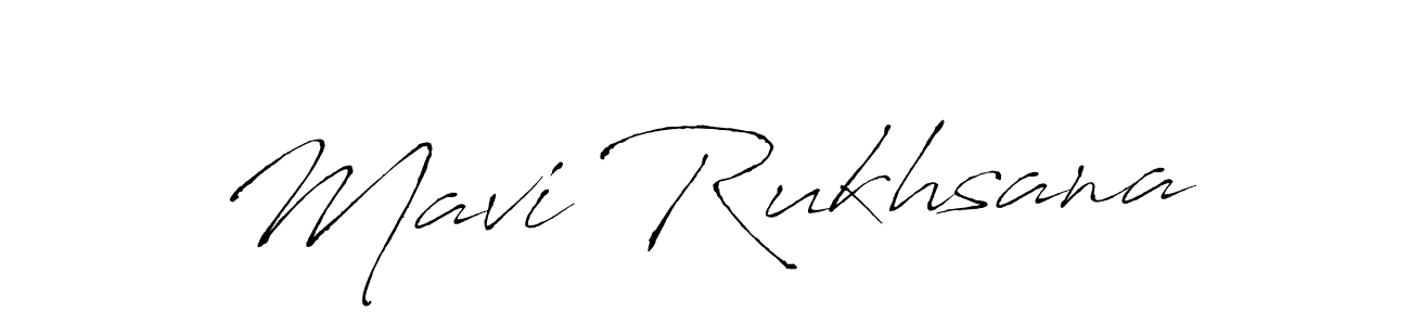 Create a beautiful signature design for name Mavi Rukhsana. With this signature (Antro_Vectra) fonts, you can make a handwritten signature for free. Mavi Rukhsana signature style 6 images and pictures png