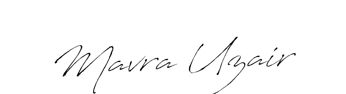 You should practise on your own different ways (Antro_Vectra) to write your name (Mavra Uzair) in signature. don't let someone else do it for you. Mavra Uzair signature style 6 images and pictures png