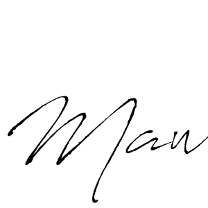 Make a beautiful signature design for name Maw. Use this online signature maker to create a handwritten signature for free. Maw signature style 6 images and pictures png